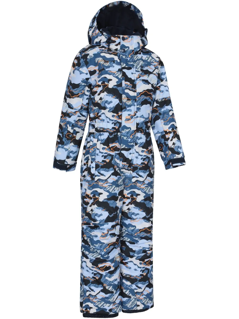 Mountain Warehouse Blue Cloud Printed All in One Waterproof Snowsuit