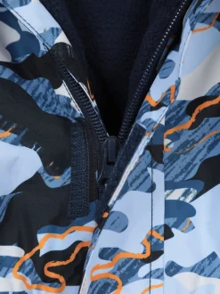 Mountain Warehouse Blue Cloud Printed All in One Waterproof Snowsuit