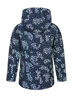 Mountain Warehouse Blue Exodus Kids Printed Water-Resistant Softshell Jacket