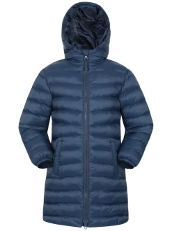 Mountain Warehouse Blue Florence Longline Padded Jacket