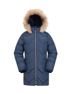 Mountain Warehouse Blue Galaxy Water Resistant Long Padded Jacket