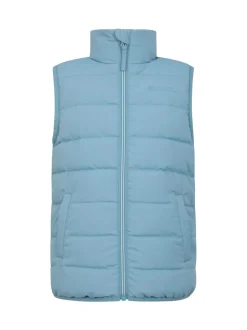 Mountain Warehouse Blue Kids Rocko Water Resistant Padded Gilet