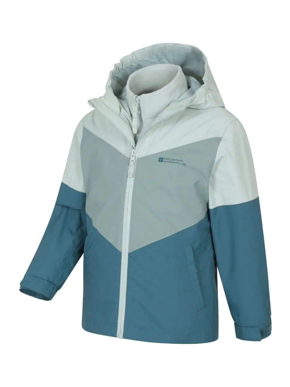 Mountain Warehouse Blue Lightning II 3 in 1 Waterproof Jacket
