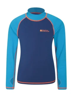 Mountain Warehouse Blue Long Sleeve Rash Vest