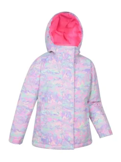 Mountain Warehouse Blue Marl Snowdrop Printed Ski Jacket