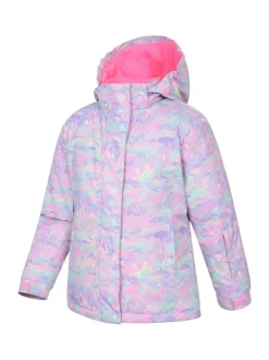 Mountain Warehouse Blue Marl Snowdrop Printed Ski Jacket