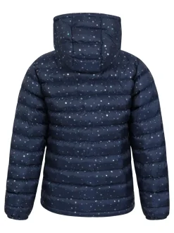 Mountain Warehouse Blue Navy Seasons Printed Water-Resistant Padded Jacket