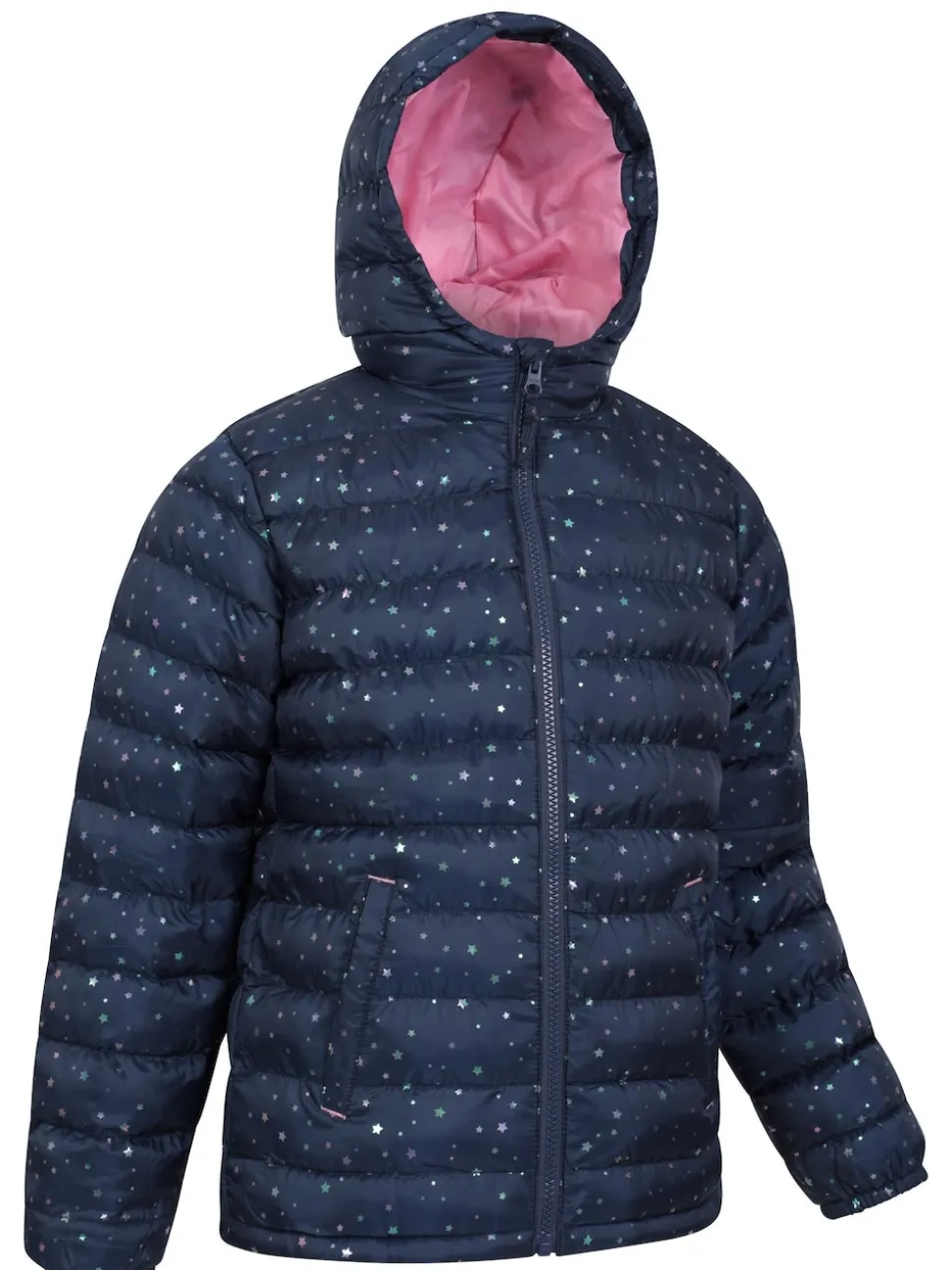 Mountain Warehouse Blue Navy Seasons Printed Water-Resistant Padded Jacket