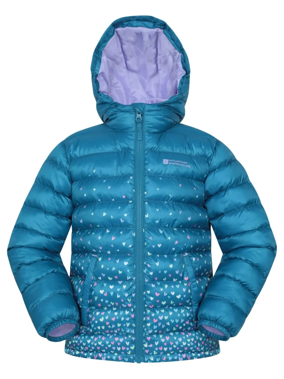 Mountain Warehouse Blue Seasons Printed Water-Resistant Padded Jacket