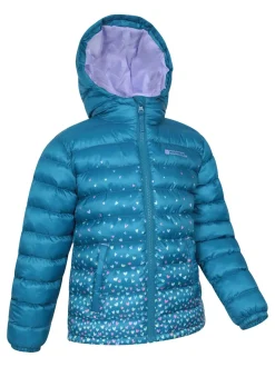 Mountain Warehouse Blue Seasons Printed Water-Resistant Padded Jacket