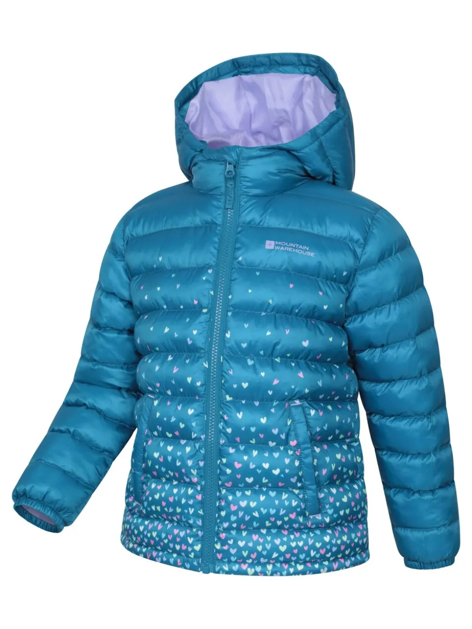 Mountain Warehouse Blue Seasons Printed Water-Resistant Padded Jacket