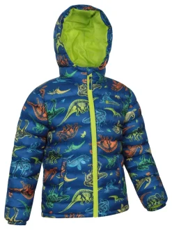 Mountain Warehouse Blue Seasons Printed Water-Resistant Padded Jacket