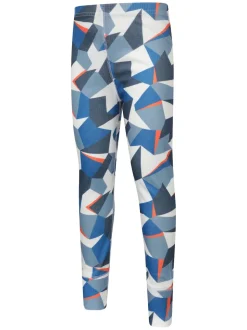 Mountain Warehouse Blue Talus Printed Baselayer-Top & Pants Set