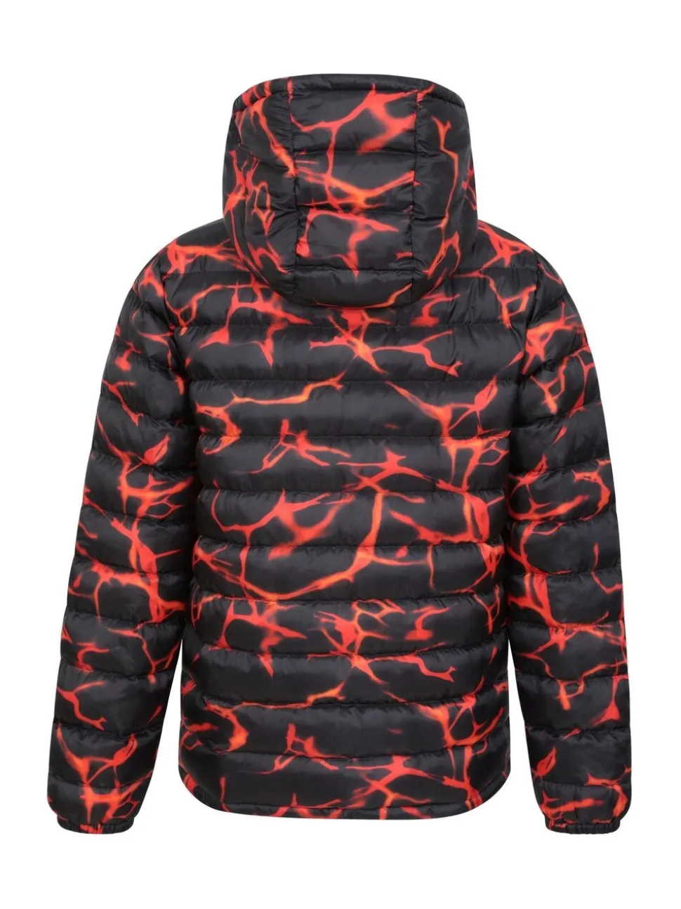 Mountain Warehouse Bright Orange Seasons Printed Water-Resistant Padded Jacket