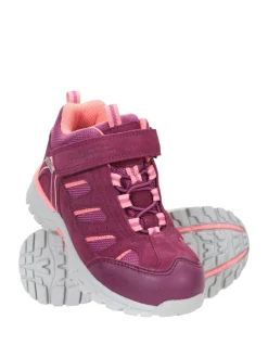 Mountain Warehouse Burgundy Red Junior Berry Drift Waterproof Walking Boots