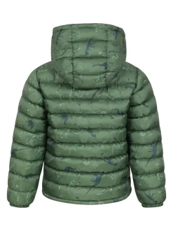 Mountain Warehouse Dark Green Seasons Printed Water-Resistant Padded Jacket