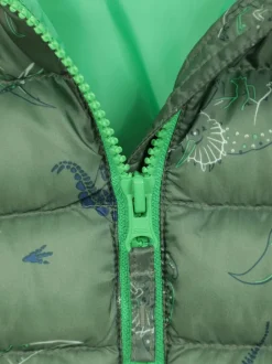 Mountain Warehouse Dark Green Seasons Printed Water-Resistant Padded Jacket