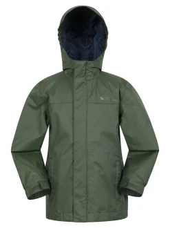 Mountain Warehouse Denim Green Torrent Waterproof Jacket