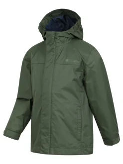Mountain Warehouse Denim Green Torrent Waterproof Jacket