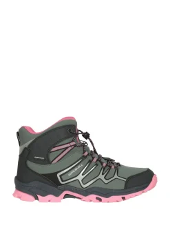 Mountain Warehouse Green Kids Softshell Walking Boots