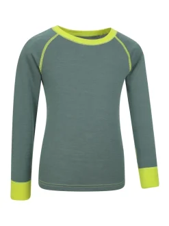 Mountain Warehouse Green Merino II Round Neck Baselayer Top