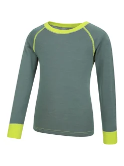 Mountain Warehouse Green Merino II Round Neck Baselayer Top