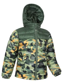 Mountain Warehouse Green Seasons Printed Water-Resistant Padded Jacket