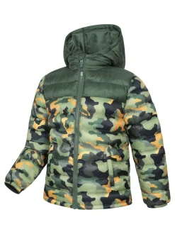 Mountain Warehouse Green Seasons Printed Water-Resistant Padded Jacket