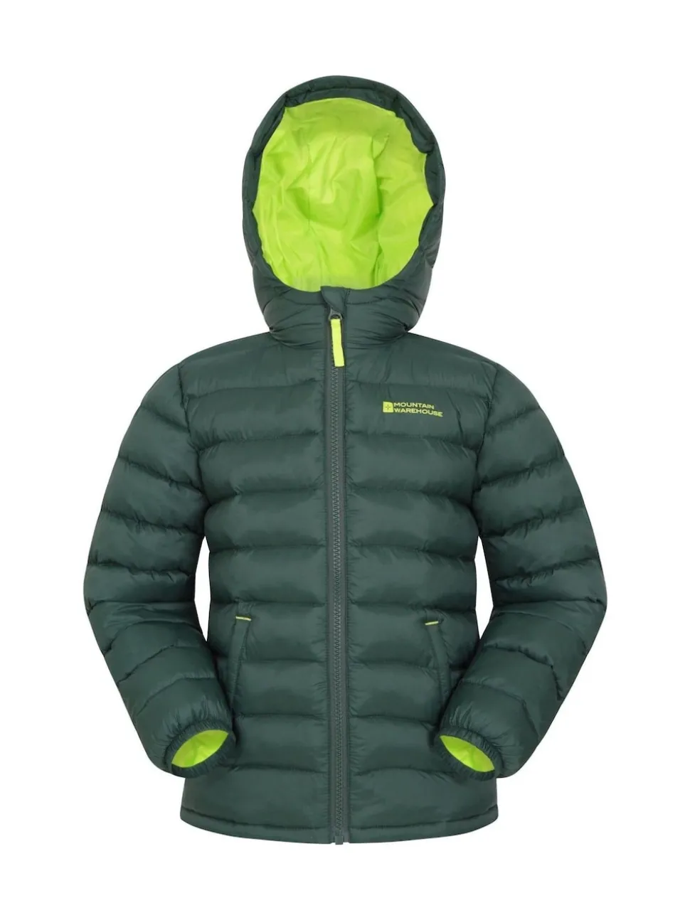 Mountain Warehouse Green Seasons II Kids Water-Resistant Padded Jacket