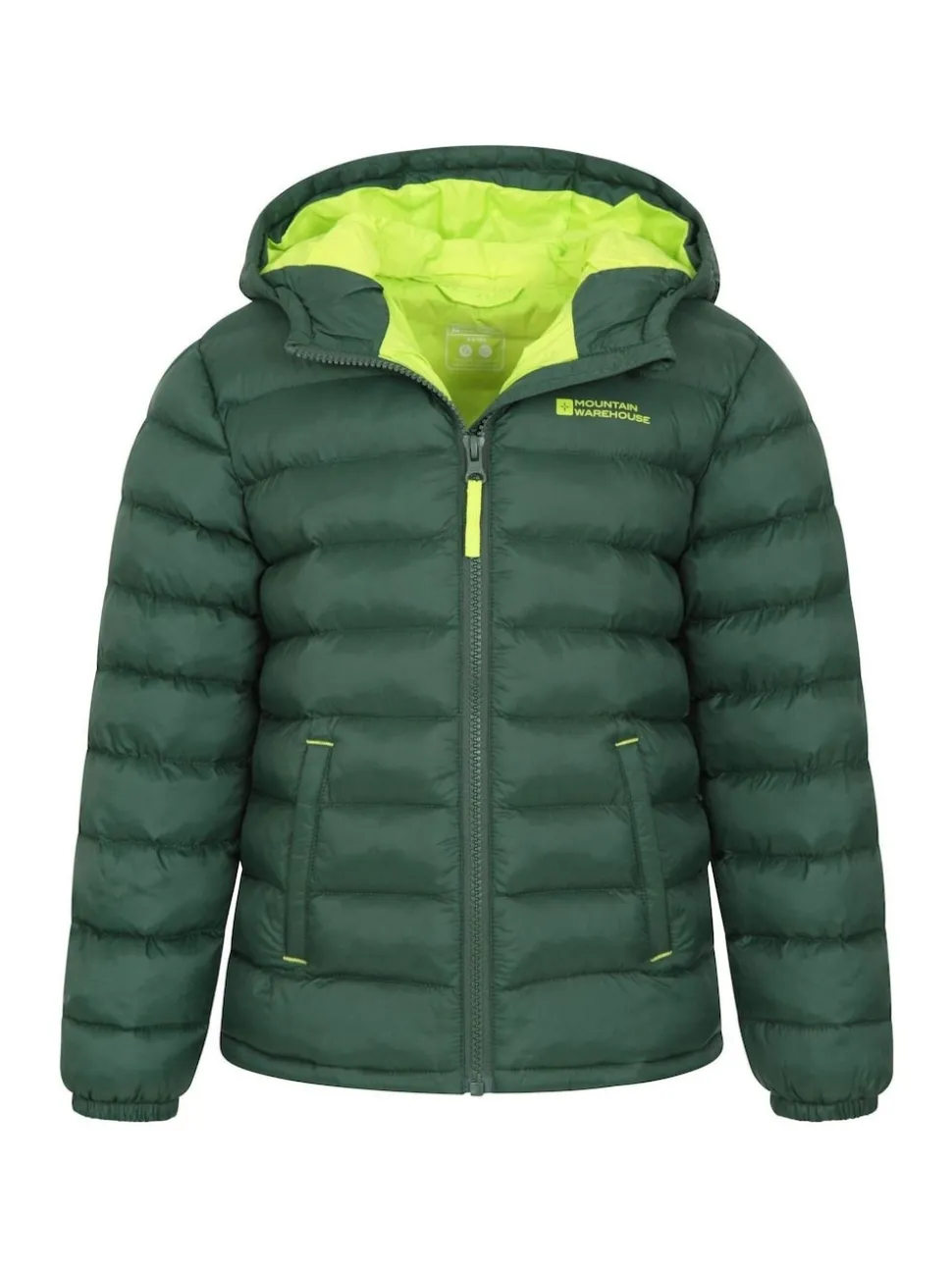 Mountain Warehouse Green Seasons II Kids Water-Resistant Padded Jacket