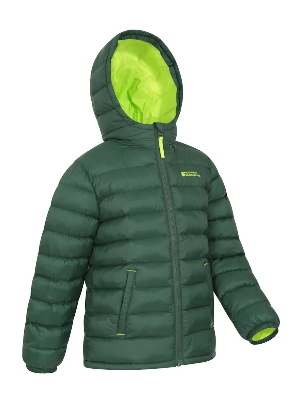 Mountain Warehouse Green Seasons II Kids Water-Resistant Padded Jacket