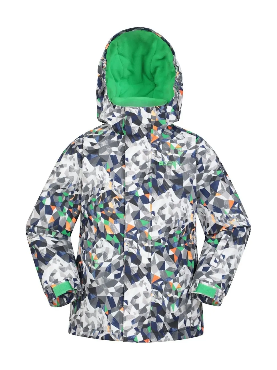 Mountain Warehouse Grey Fleece Lined Printed Snow Ski Jacket And Trousers Set