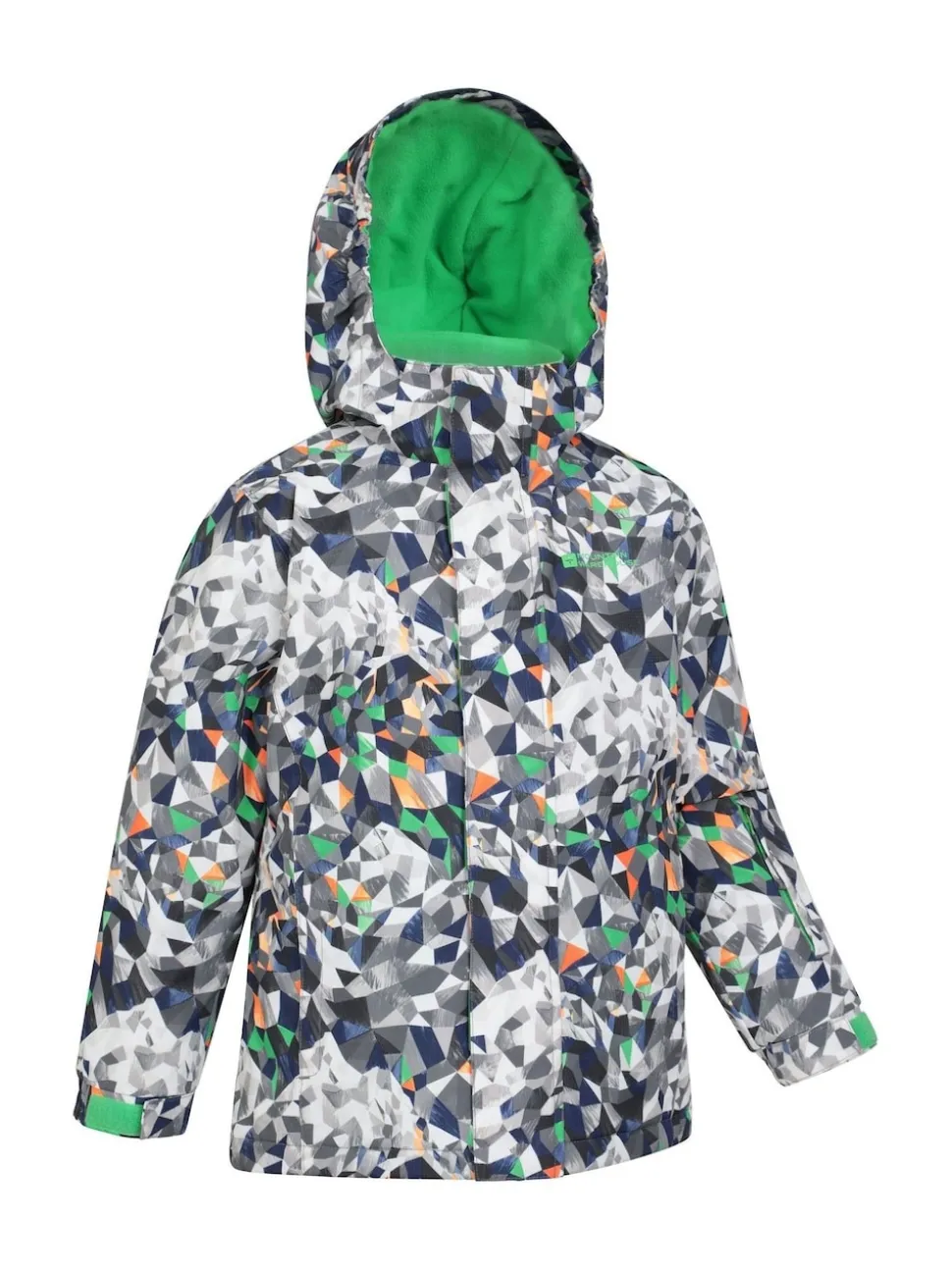 Mountain Warehouse Grey Fleece Lined Printed Snow Ski Jacket And Trousers Set