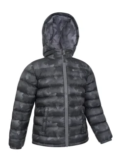 Mountain Warehouse Grey Seasons Printed Water-Resistant Padded Jacket