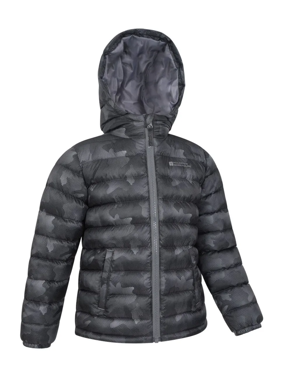 Mountain Warehouse Grey Seasons Printed Water-Resistant Padded Jacket