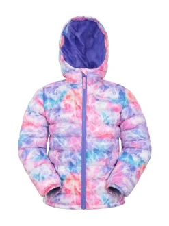 Mountain Warehouse Light Pink Seasons Printed Water-Resistant Padded Jacket