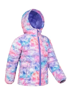 Mountain Warehouse Light Pink Seasons Printed Water-Resistant Padded Jacket