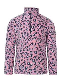 Mountain Warehouse Light Pink Kids Endeavour Printed Half-Zip Fleece