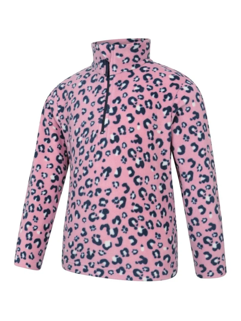 Mountain Warehouse Light Pink Kids Endeavour Printed Half-Zip Fleece