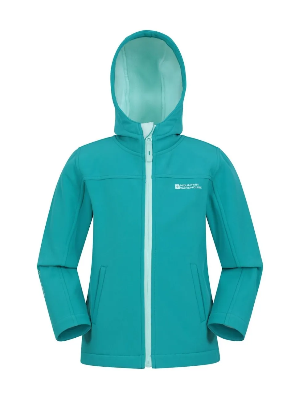 Mountain Warehouse Mid Blue Exodus Kids Water Resistant Softshell Jacket