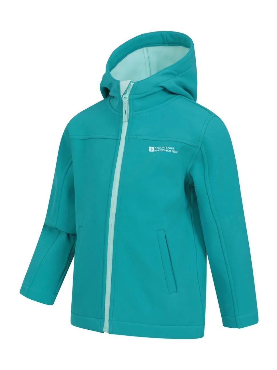 Mountain Warehouse Mid Blue Exodus Kids Water Resistant Softshell Jacket