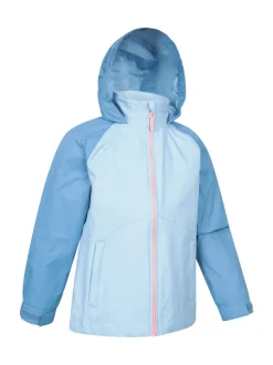 Mountain Warehouse Navy Blue Torrent II Kids Waterproof Jacket