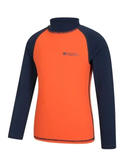 Mountain Warehouse Orange Long Sleeve Rash Vest