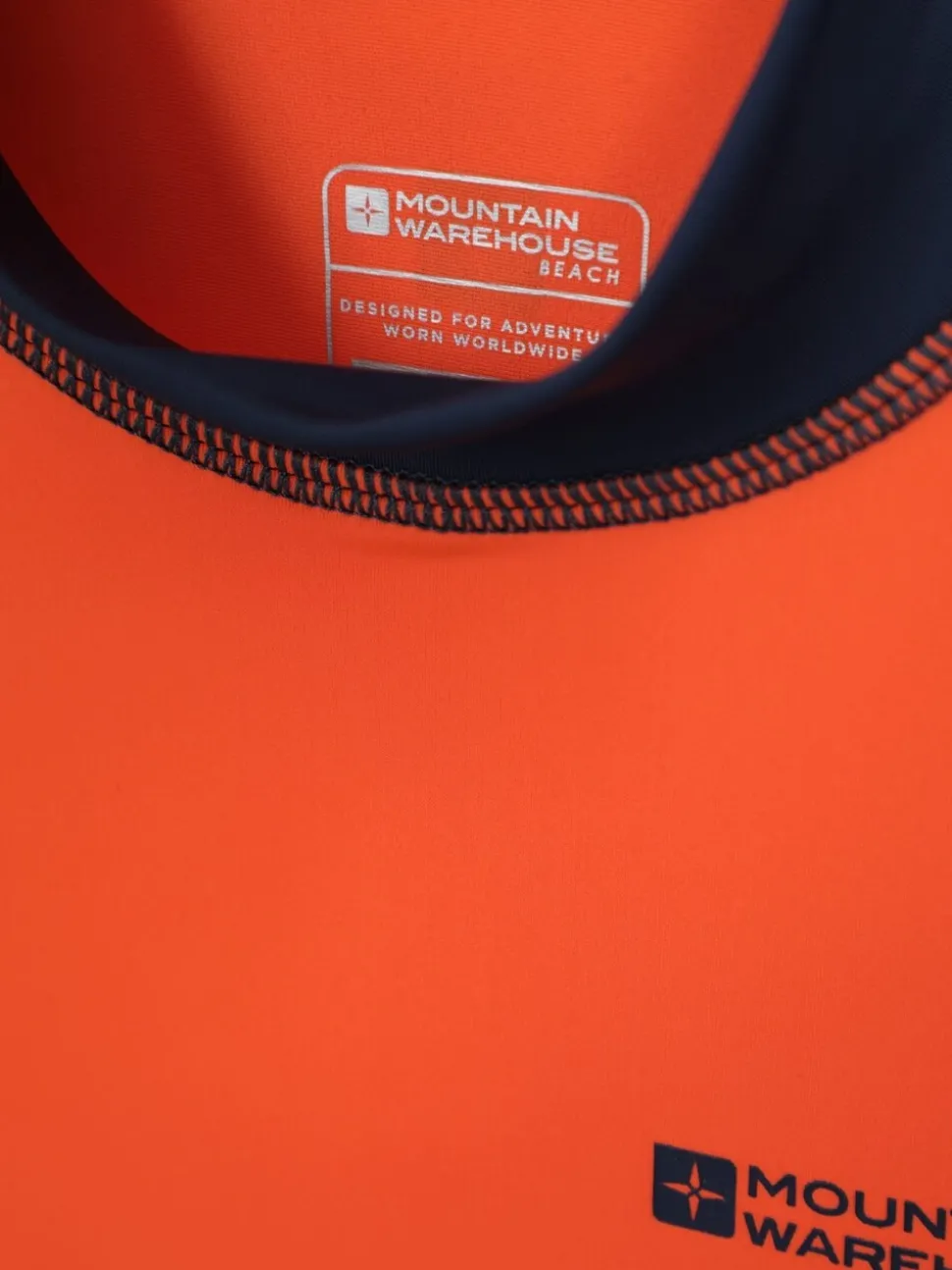 Mountain Warehouse Orange Long Sleeve Rash Vest