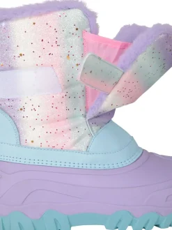 Mountain Warehouse Pink Ball Water-Resistant Snow Boots