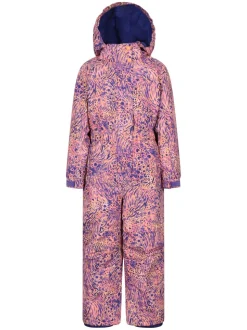 Mountain Warehouse Pink Cloud Printed All in One Waterproof Snowsuit