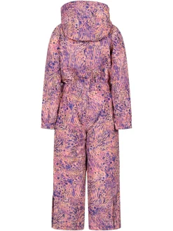 Mountain Warehouse Pink Cloud Printed All in One Waterproof Snowsuit