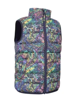 Mountain Warehouse Pink Kids Rocko Printed Padded Gilet