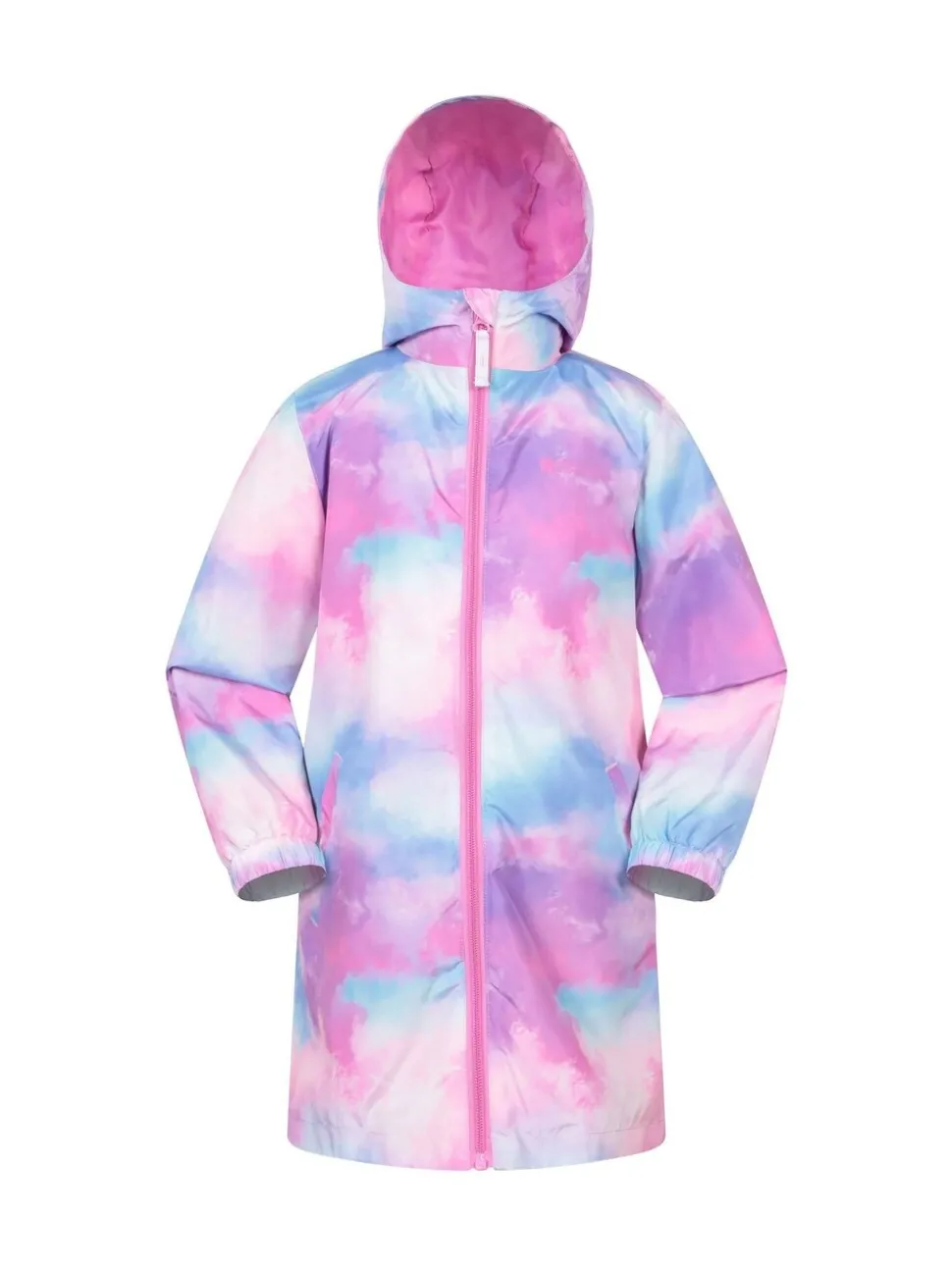 Mountain Warehouse Pink Kids Flo Printed Water Resistant Jacket
