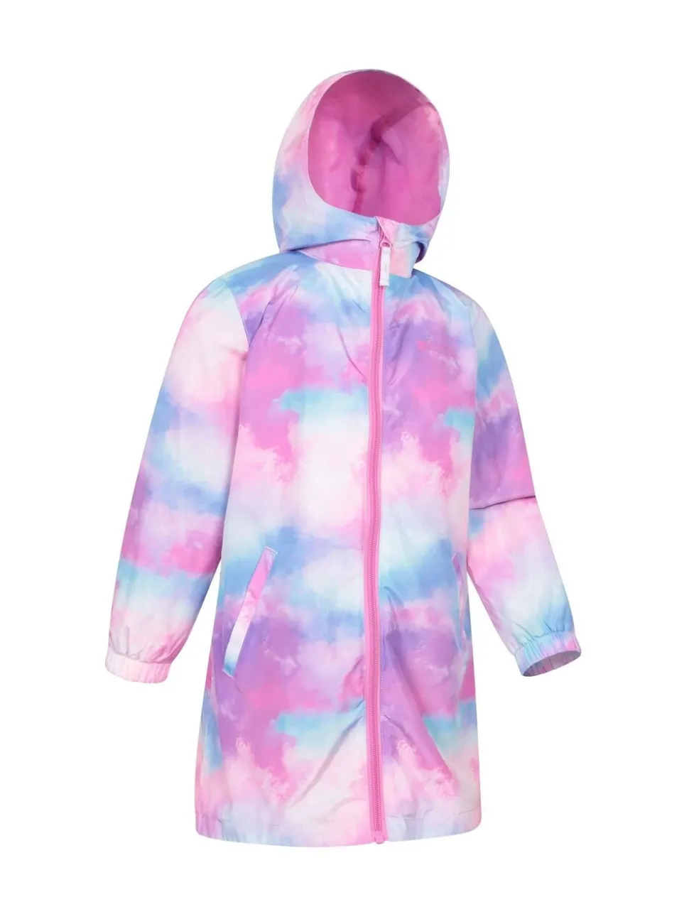 Mountain Warehouse Pink Kids Flo Printed Water Resistant Jacket